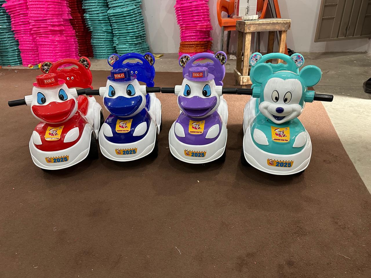Kids Character Ride-On Toy Car with Music Box — image 1