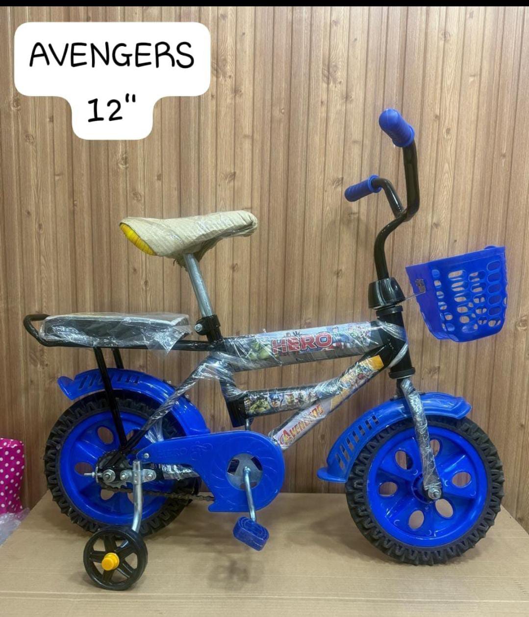 Avengers 12-Inch Kids Bicycle (Blue) — image 1