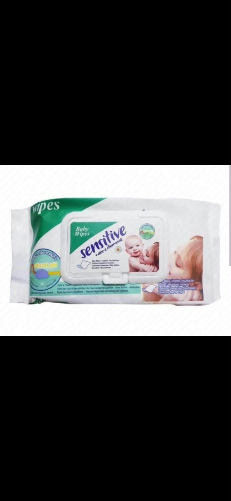 Sensitive Baby Wipes with Aloe & Chamomile (Flip-Top Pack) — image 1