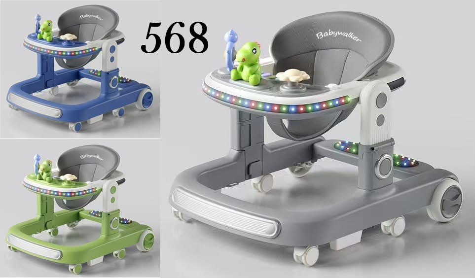 Interactive Music & Light Baby Walker with Dinosaur Toy (Model 568) — image 1