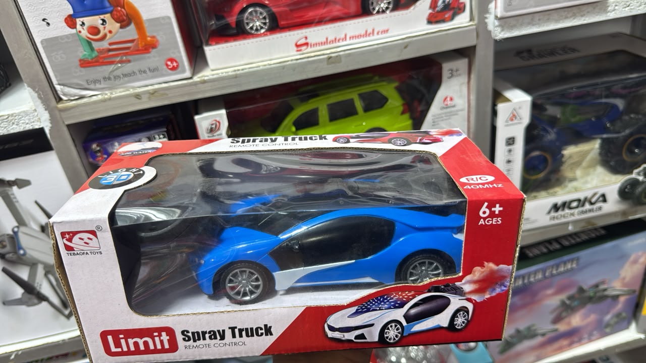 Tebaofa Toys Limit Spray Truck Remote Control Sports Car (Blue / 40MHz - 6+) — image 1